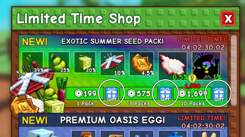 grow a garden limited time shop gift seed pack option gamen.pro