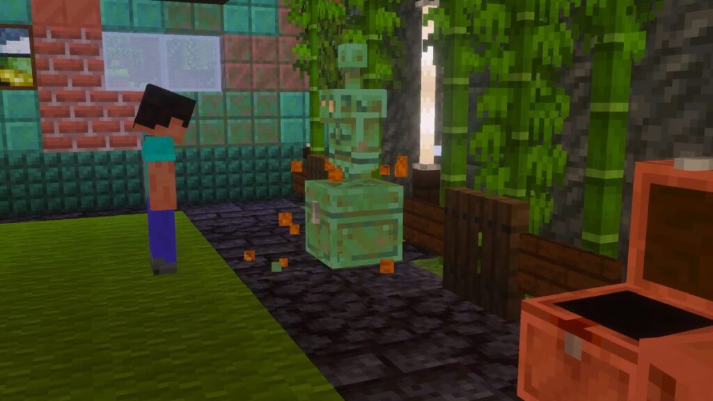 minecraft copper golem color