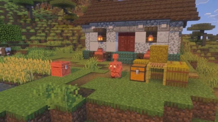minecraft copper golem working 1