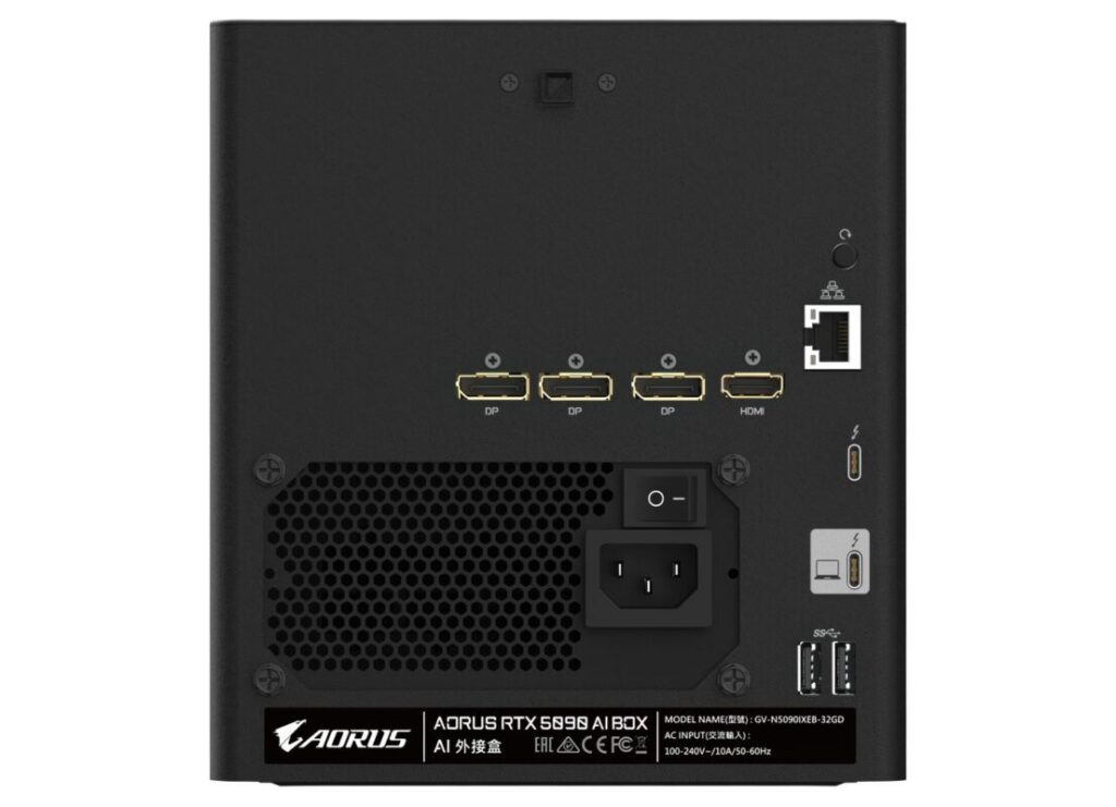 gamen.pro AORUS AI BOX RTX 5090 EGPU TB5 9