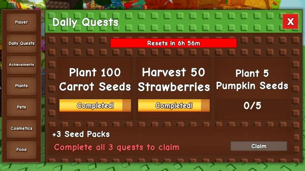 gamen.pro Grow a Garden Daily Quests