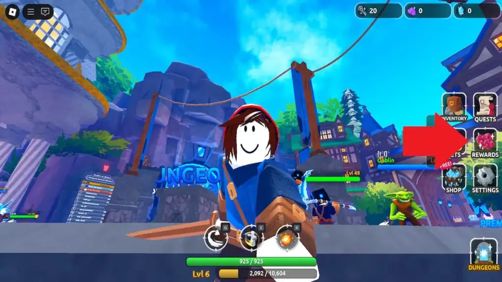 Dungeon Heroes tung loạt mã quà tặng hỗ trợ game thủ vượt ải tháng 8-2025 1 gamen.pro How to redeem Dungeon Heroes codes step 1