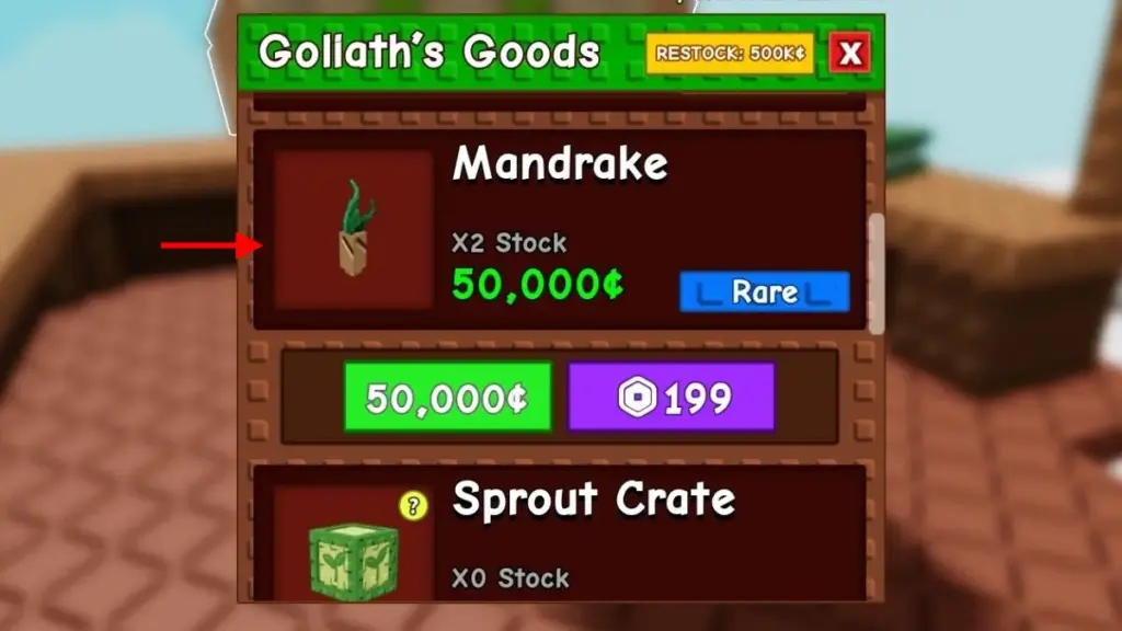 gamen.pro Mandrake Plant in Grow a Garden 1