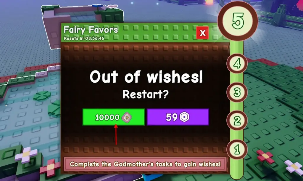 gamen.pro Restart Wishing Well tasks