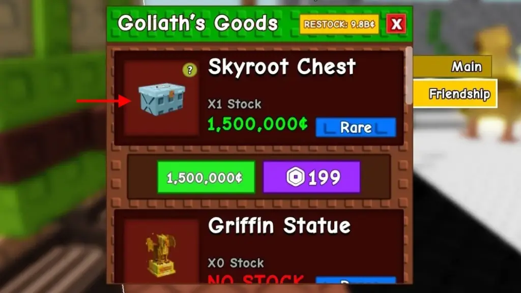 gamen.pro Skyroot Chest Friendship Shop Grow a Garden