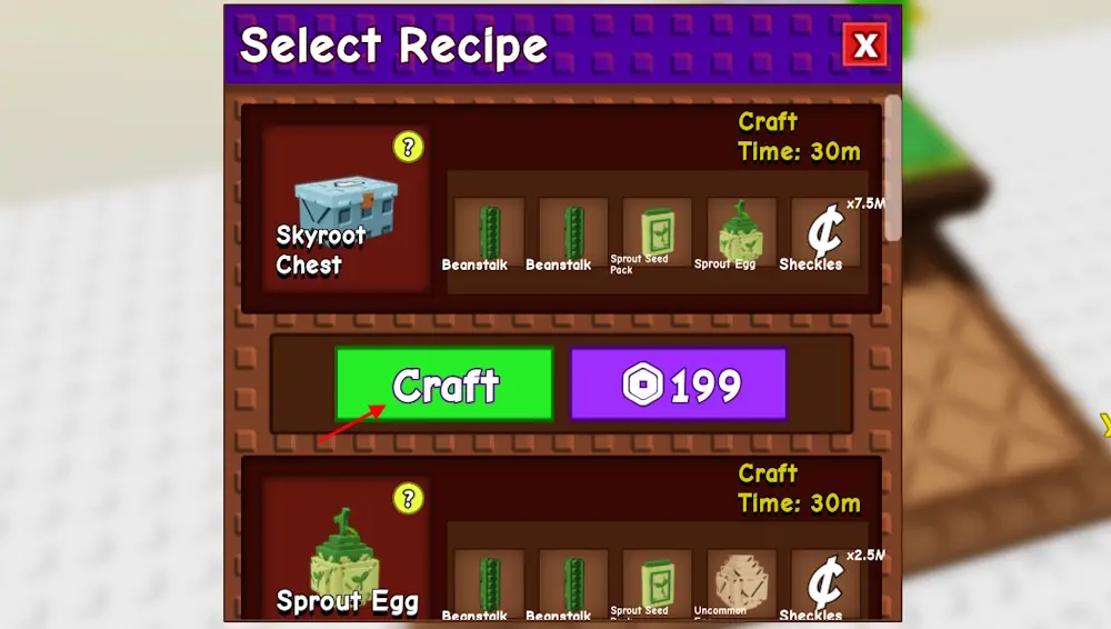 gamen.pro Skyroot Chest crafting option