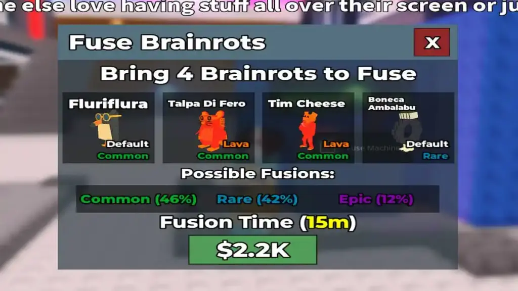 Steal A Brainrot: Hướng dẫn chi tiết về Máy Hợp nhất (Fuse Machine) 1 gamen.pro Steal A Brainrot Fuse Machine UI