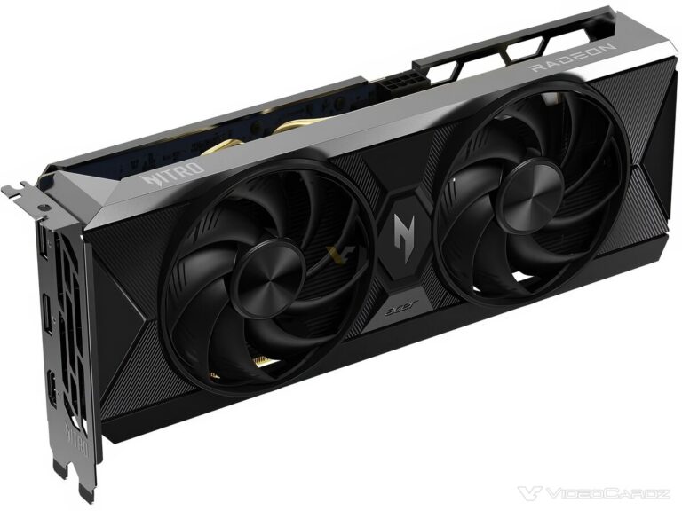 Acer ra mắt Radeon RX 9060 XT Nitro tại Nhật Bản 2 gamen.pro acer radeon rx 9060 xt 16gb nitro 9eb8 1200x900 1 768x576 1