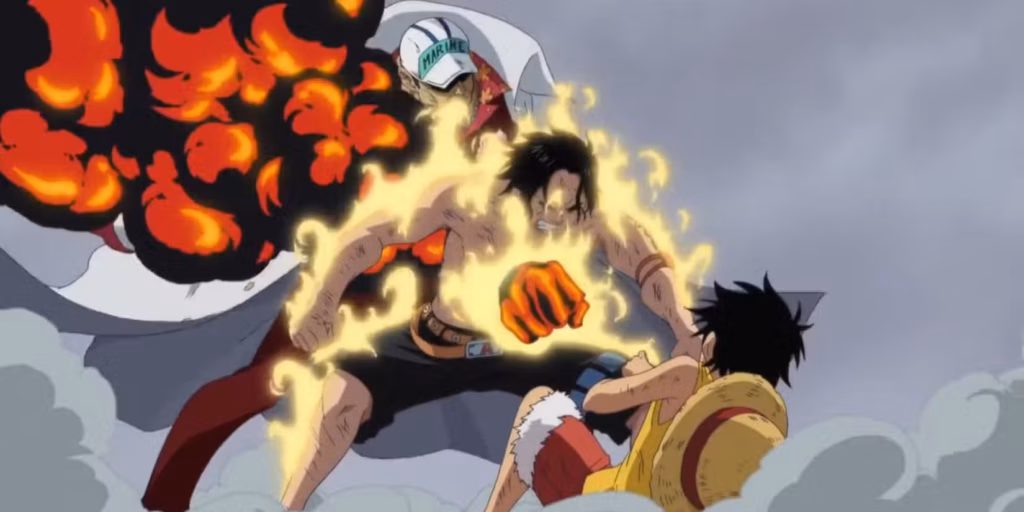 gamen.pro akainu kills ace in front of luffy one piece