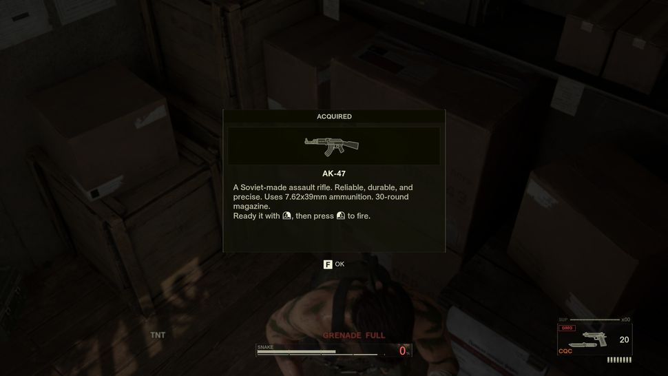 Vị trí các vũ khí trong Metal Gear Solid Delta: Snake Eater 3 gamen.pro assault ak47 Metal Gear Solid Delta Snake Eater