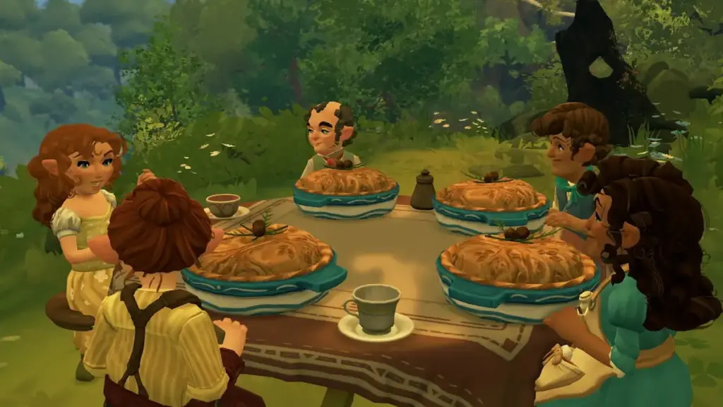 Tales of the Shire: Một cuộc sống hobbit êm đềm, nhưng chưa đủ sâu sắc để ở lại lâu 6 gamen.pro eating with villagers tales of the shire
