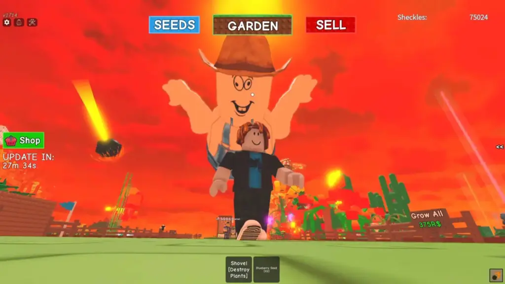 Albert bất ngờ xuất hiện trong Grow a Garden: Sự kiện Junkbot Raid và những “màn quậy” không tưởng 1 gamen.pro grow a garden albert admin abuse 04
