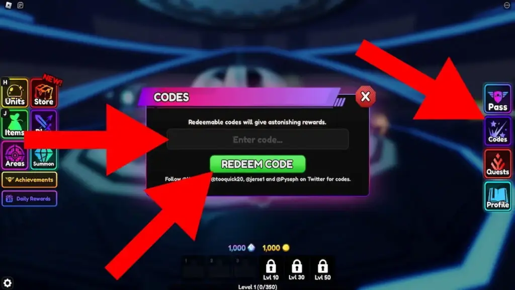 gamen.pro how to redeem anime vanguards codes