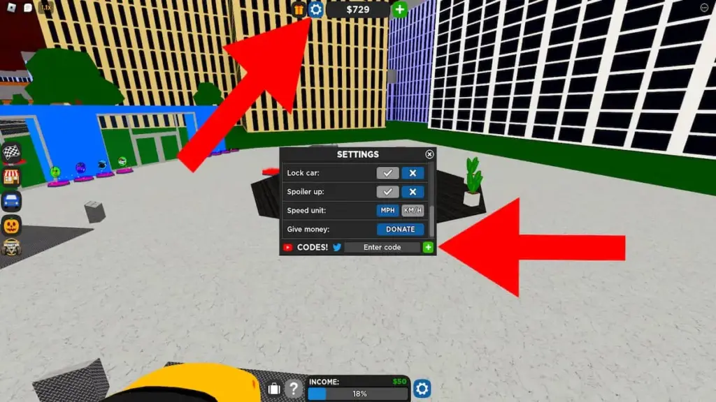 gamen.pro how to redeem car dealership codes