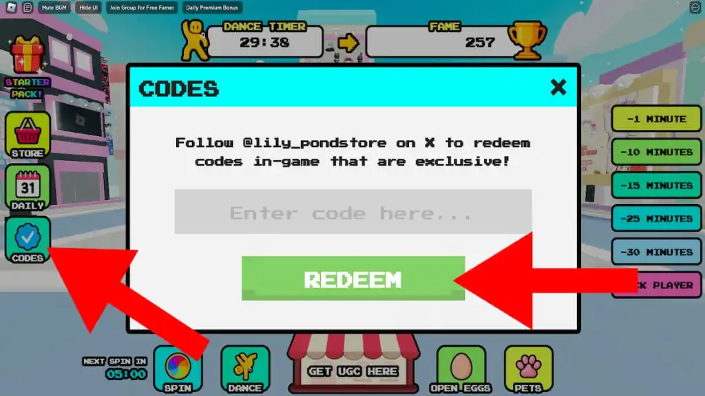 gamen.pro how to redeem dance for ugc codes 1