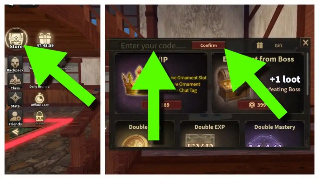 gamen.pro how to redeem dungeon lootify codes
