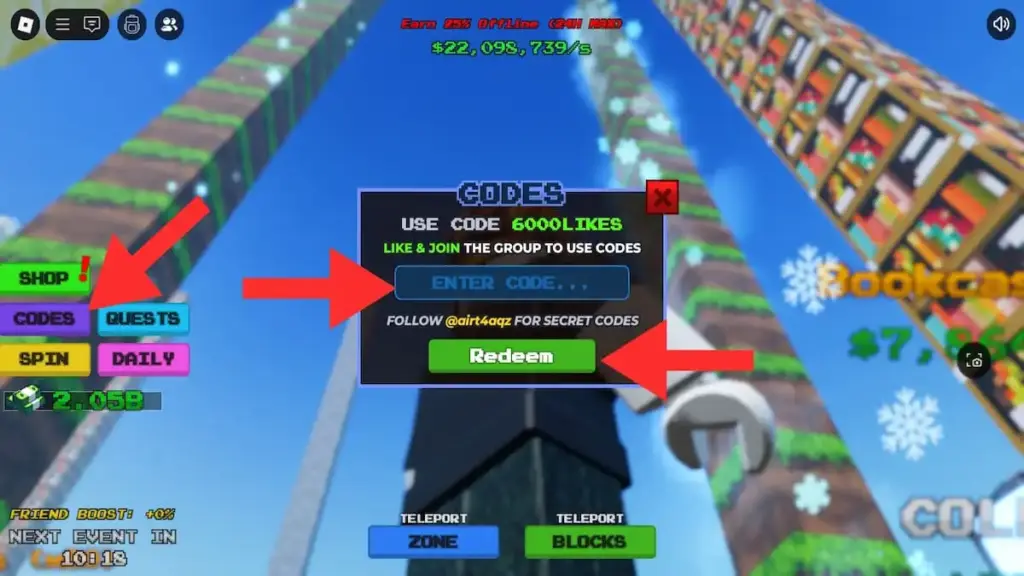 gamen.pro how to redeem stack the blocks codes