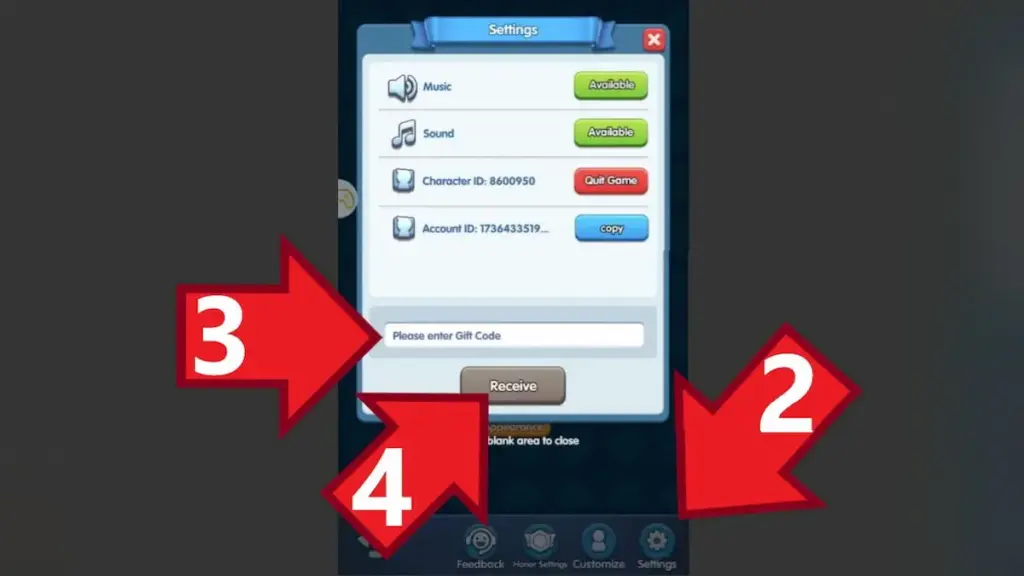 gamen.pro how to redeem wacky squad codes step two
