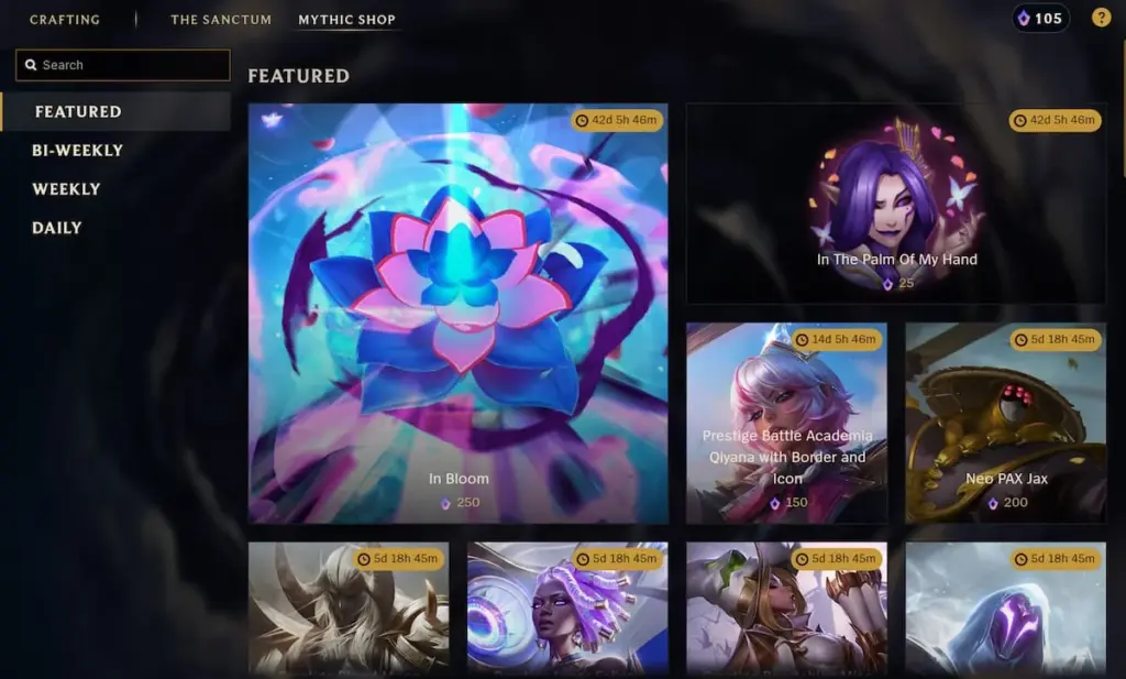 gamen.pro lmht Featured Mythic Shop League