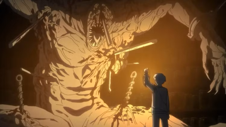 Top 10 anime không phải phim kinh dị nhưng vẫn ám ảnh người xem 5 gamen.pro norman holds a lantern up to a captured demon in the promised neverland