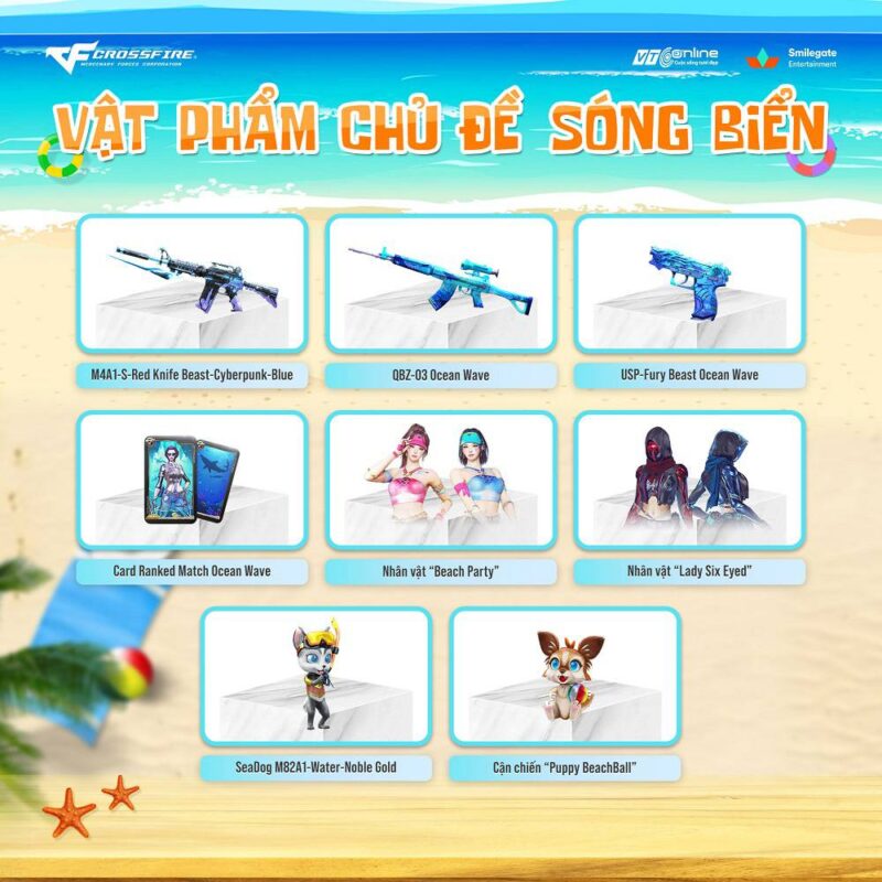 Tận hưởng mùa hè với Kho Báu Hoàng Gia Sapphire Ocean Wave của Đột Kích 2 gamen.pro ocean wave cf 06082025 2