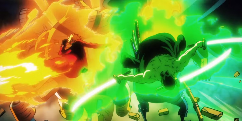 gamen.pro one piece zoro sanji vs king queen