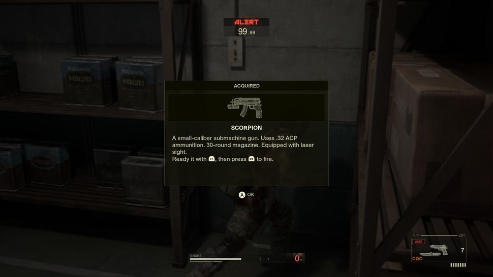 Vị trí các vũ khí trong Metal Gear Solid Delta: Snake Eater 7 gamen.pro scorpion Metal Gear Solid Delta Snake Eater