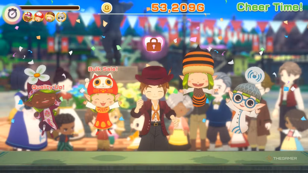 Story of Seasons: Grand Bazaar - Bản remake thổi luồng gió mới, biến chợ phiên thành trung tâm trải nghiệm 6 gamen.pro using cheer time a the bazaar in story of seasons grand bazaar