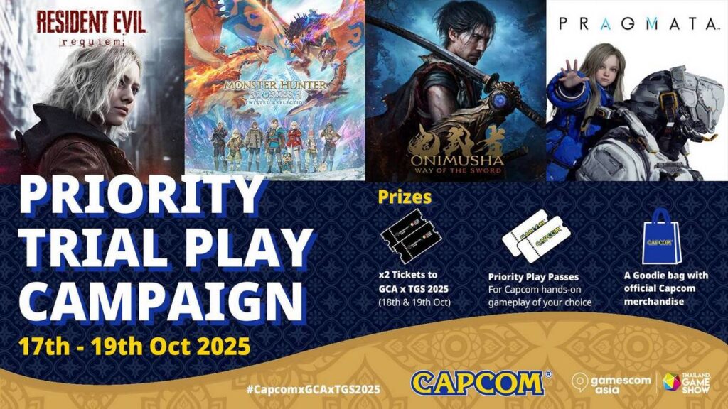 Capcom mang tới nhiều hoạt động ở gamescom asia x Thailand Game Show 2025 1 1. TrialPlayCampaign EN