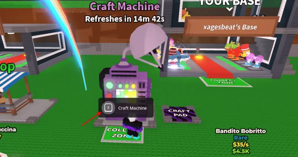Steal a Brainrot: Toàn bộ công thức chế tạo Brainrot 1 gamen.pro Craft Machine use in Steal a Brainrot