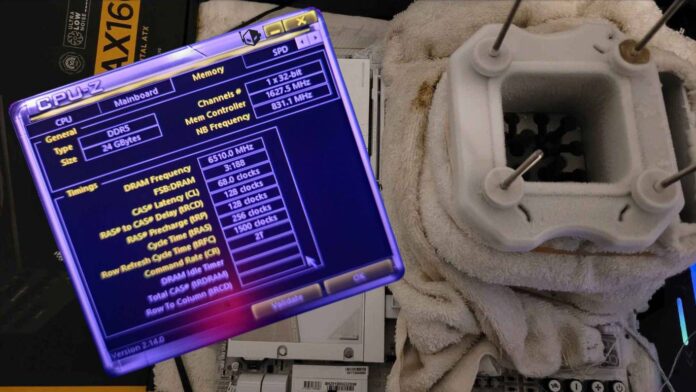 gamen.pro DDR5 Memory OC World Record 13000 MTps on Gigabyte Z890 AORUS Tachyon ICE Motherboard F