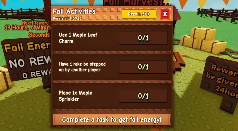 gamen.pro Fall Harvest Activities to earn energy Grow a Garden