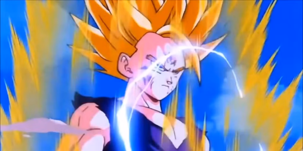 gamen.pro Gohan achieving Super Saiyan 2 for the first time in Dragon Ball Z