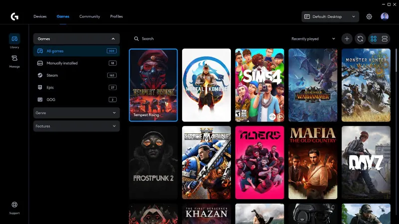 Logitech G ra mắt loạt sản phẩm tại sự kiện Logitech G PLAY 2025 8 gamen.pro Logitech G HUB Games