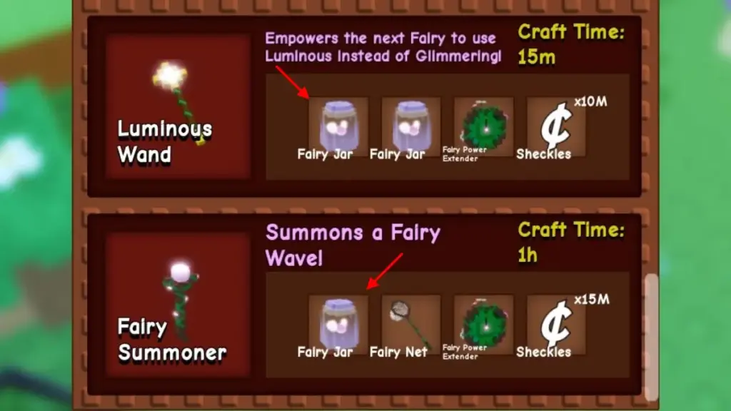 gamen.pro Luminous Wand Crafting Recipe Grow a Garden 1