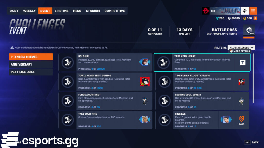 Overwatch 2: Toàn bộ thử thách và phần thưởng sự kiện Phantom Thieves 2 gamen.pro Overwatch 2 Phantom Thieves event challenges and rewards 2025 article and screenshots by esports.gg september 16 2025 1 1024x576 1