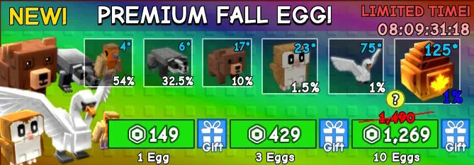 Grow a Garden Fall Egg: Danh sách tất cả pets, đặc điểm và cách nhận 2 gamen.pro Premium Fall Egg Pack Grow a Garden