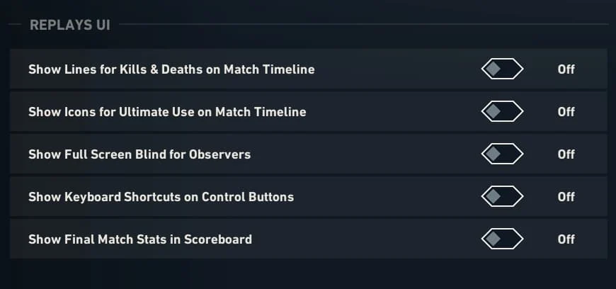 gamen.pro Replays additional settings