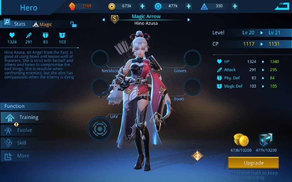 Bảng xếp hạng nhân vật Angel Legion - Chọn cô nàng phù hợp cho đội hình 2 gamen.pro angel legion hino azusa