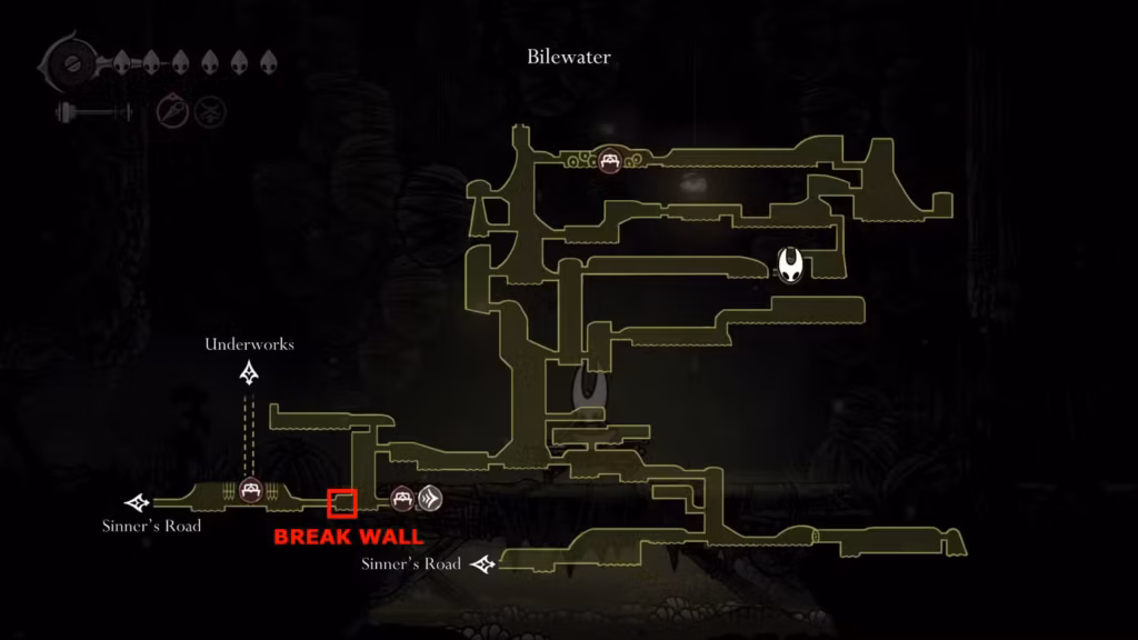 gamen.pro hollow knight silksong bilewater bench 2 path a