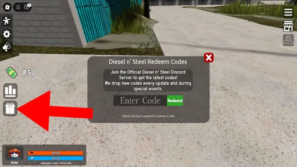 gamen.pro how to redeem diesel n steel codes