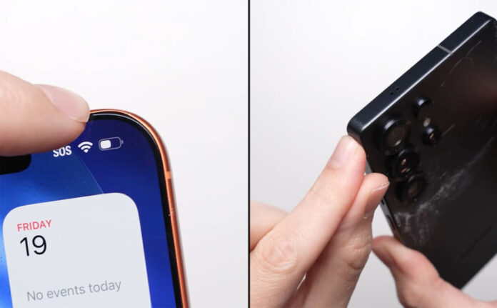 gamen.pro iPhone 17 Pro Max vs Galaxy S25 Ultra drop test comparison
