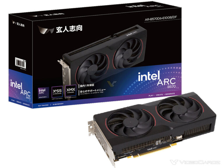 Kuroutoshikou ra mắt Arc B580 và B570, thiết kế vay mượn từ Sparkle 1 gamen.pro kuroutoshikou intel arc b570 10gb aaf0 1200x900 1 768x576 1