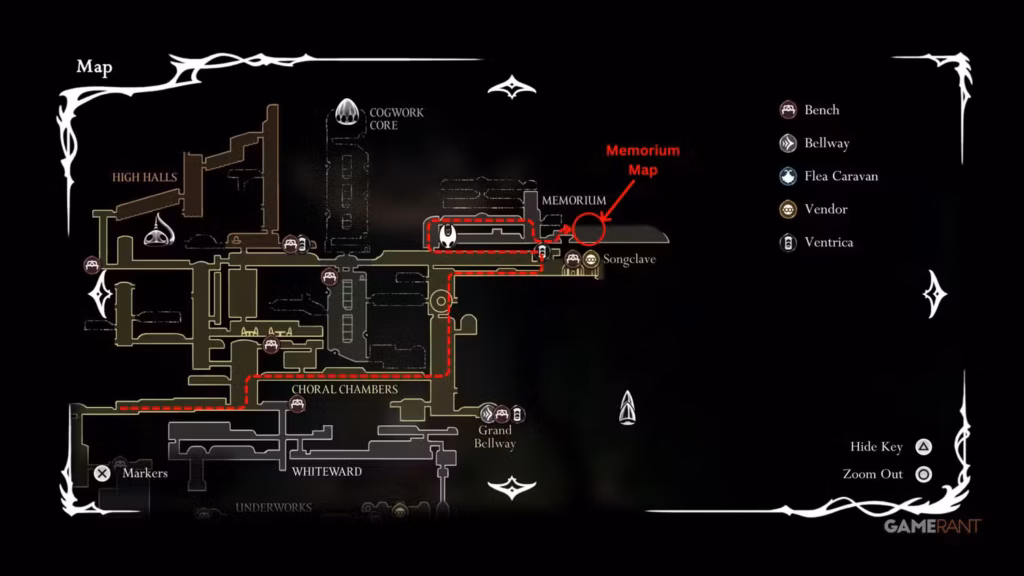 gamen.pro memorium map location in silksong 1