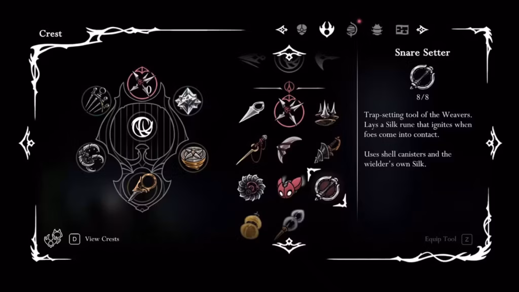 Cách lấy Snare Setter trong Hollow Knight: Silksong - Công cụ đặt bẫy mạnh mẽ 4 gamen.pro snare setter tool in hollow knight silksong