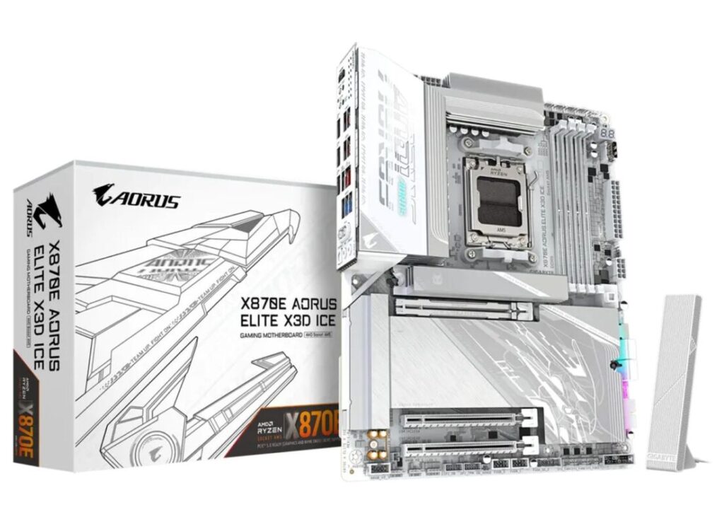 gamen.pro X870E AORUS ELITE X3D ICE2 videocardz