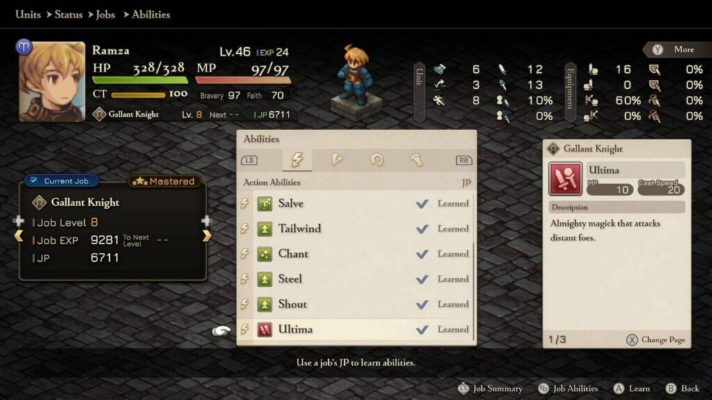 Final Fantasy Tactics: Hướng dẫn học Kỹ năng bí mật của Ramza (Ultima) 1 gamen.pro Final Fantasy Tactics The Ivalice Chronicles 3 1456x819 2