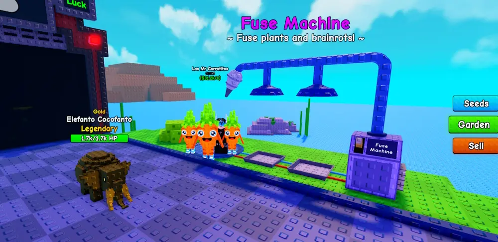 gamen.pro Fuse Machine use Plants vs Brainrots