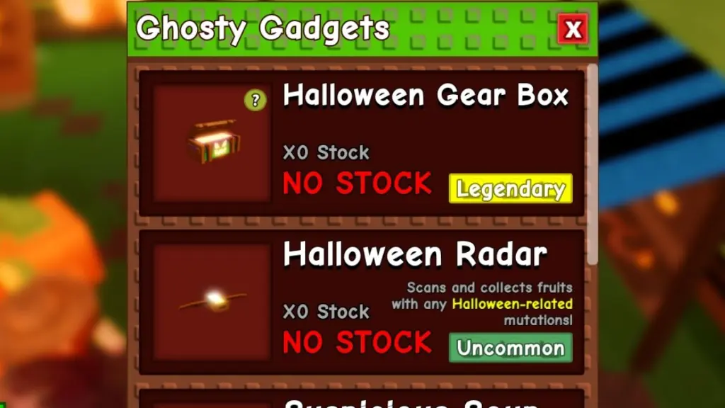 Grow a Garden Halloween 2025: Toàn bộ vật phẩm trong Halloween Gear Box 1 gamen.pro Ghostly Gadgest Shop Halloween