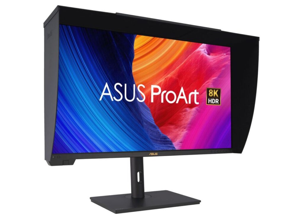 gamen.pro ProArt Display PA32KCX front view to the right with hood1 videocardz